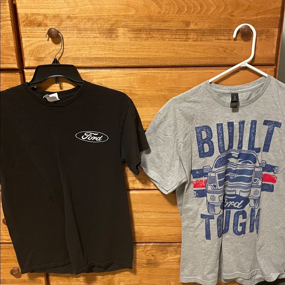 Ford Men’s Short Sleeve T-Shirt duo - Blue, Black, Gray